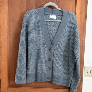 Old Navy Charcoal Button-Up Cardigan